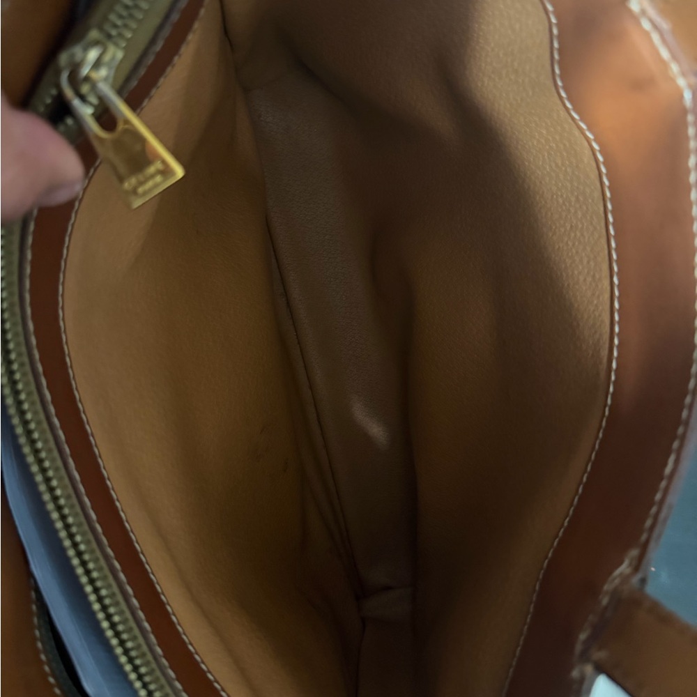 Celine Monogram Tote with Tan Leather Trim - Picture 6 of 8
